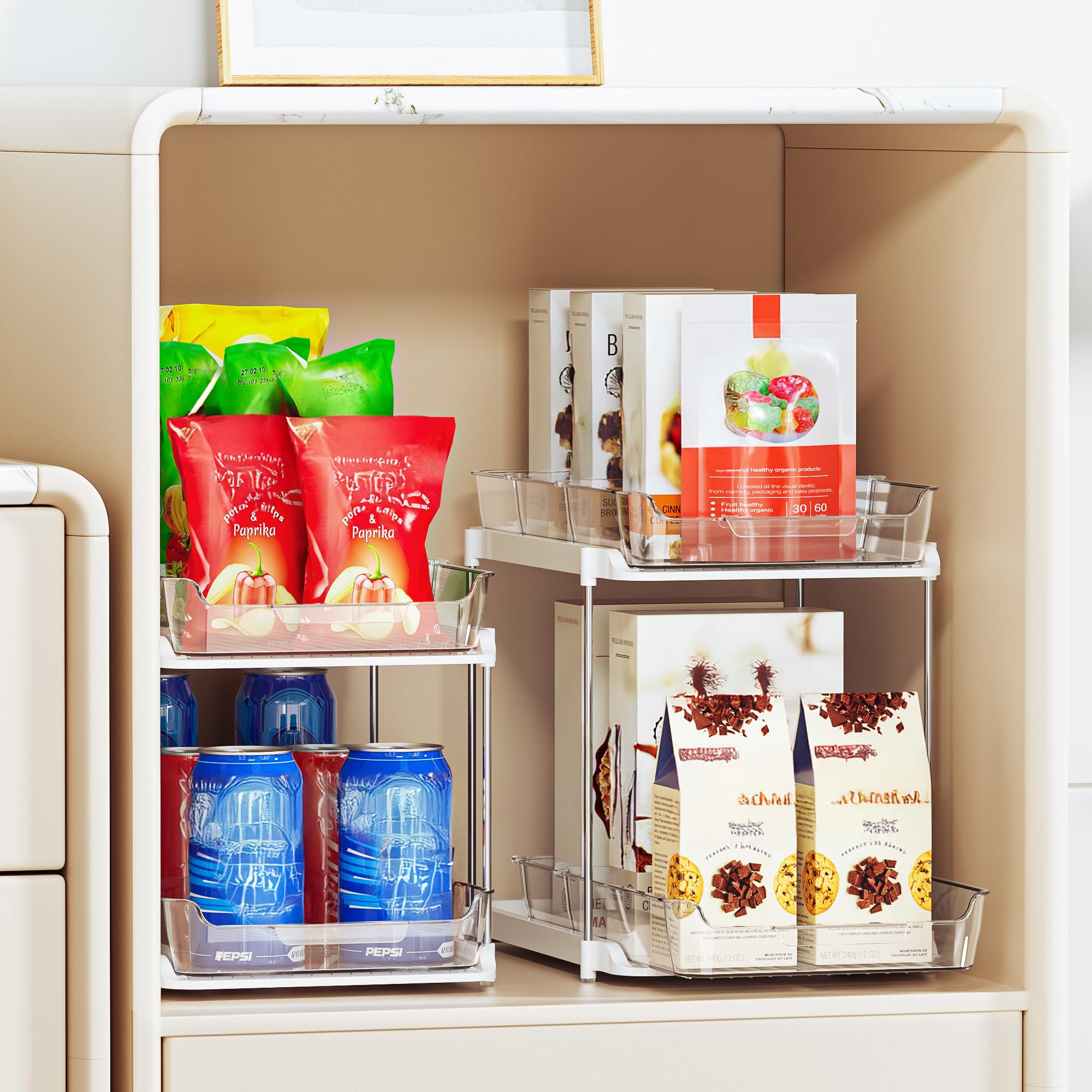 Delamu clear acrylic organizer offers quick visibility for items