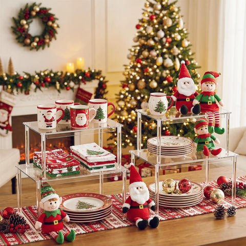 Delamu clear cabinet organizer easy to clean with a quick soapy wipe.