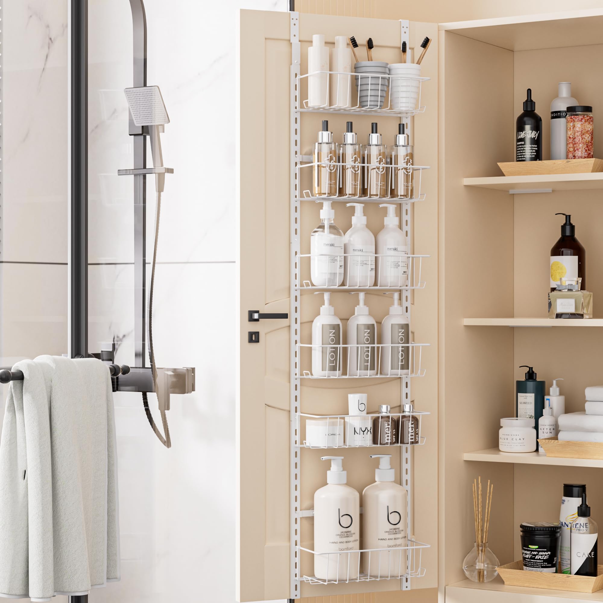 Delamu door organizer includes hardware for fast setup.