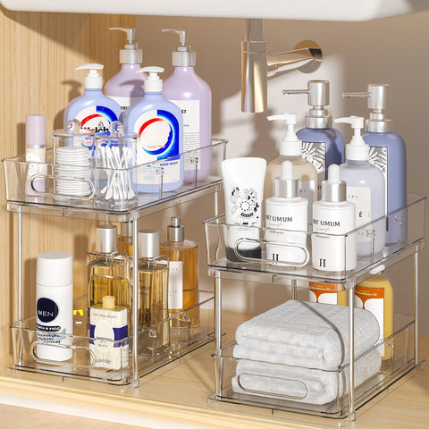 Delamu countertop/kitchen storage ideal for pantry and vanity organization