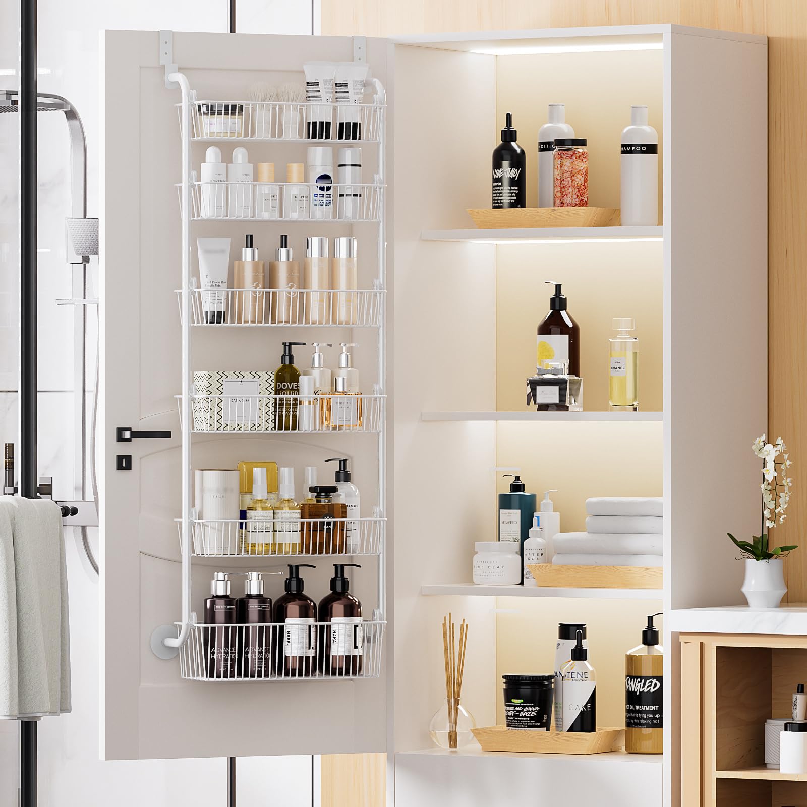 Delamu dimensions indicate a 6.7in depth, 17.5in width, 53.7in height.