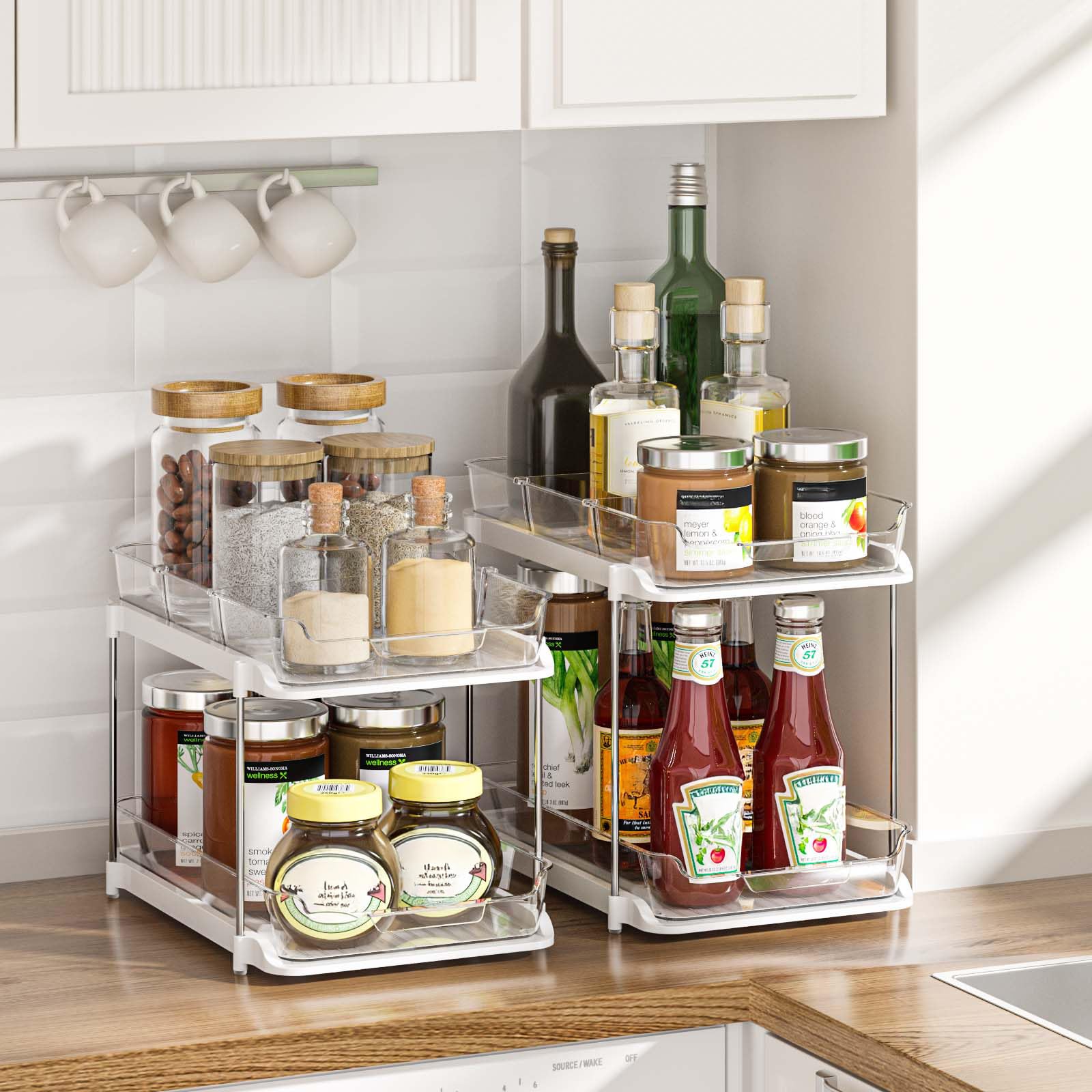 Delamu easy-assembly design connects base to drawers quickly