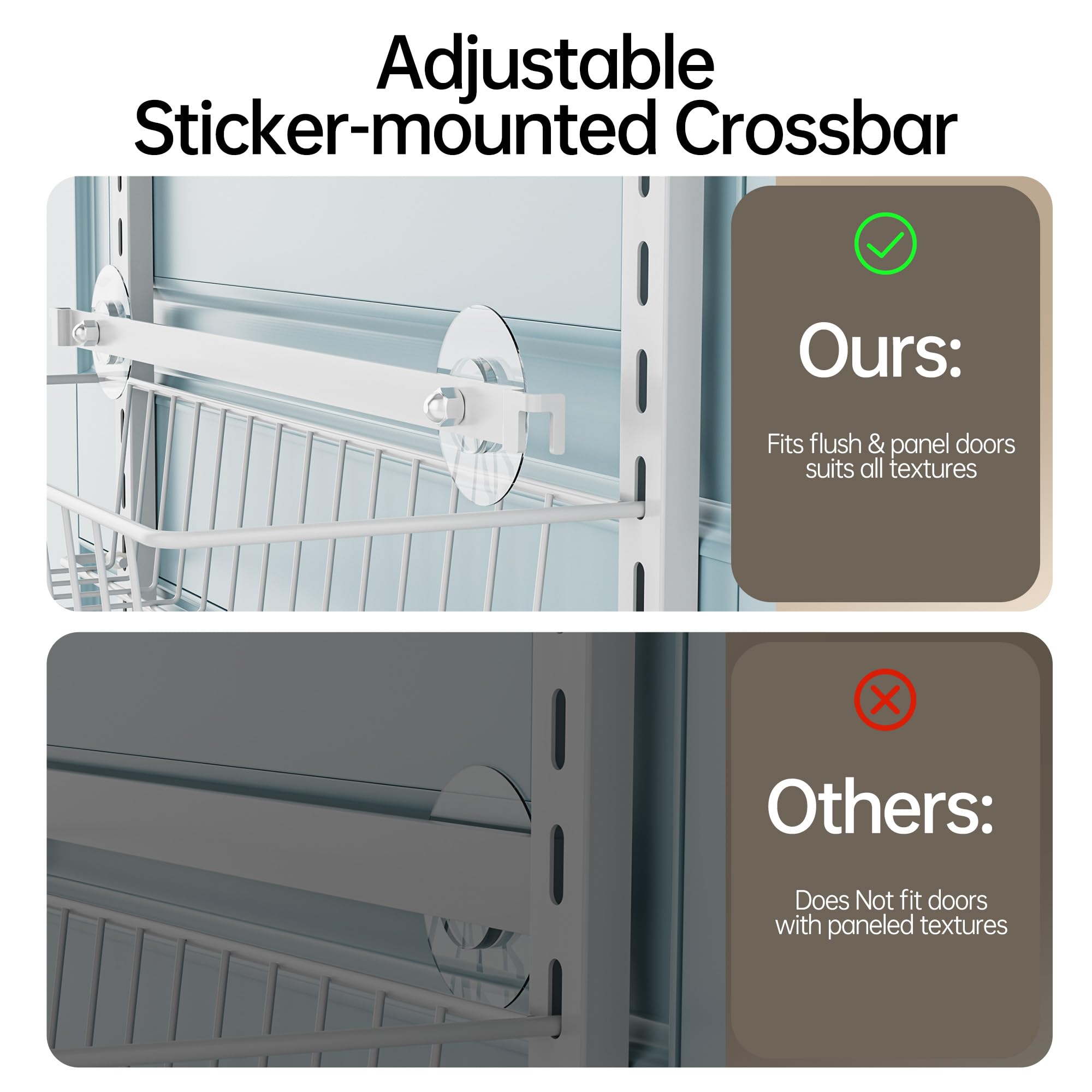 Delamu easy no-drill installation saves wall damage.