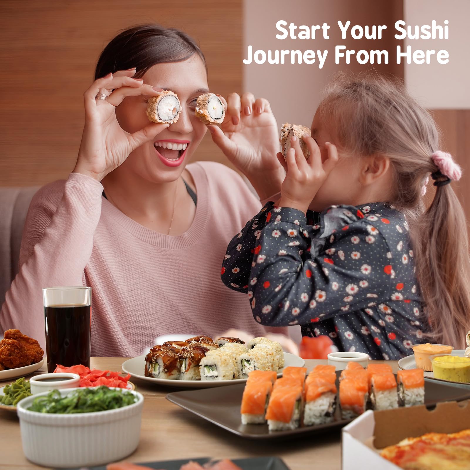 Delamu guide book with illustrated sushi recipes.