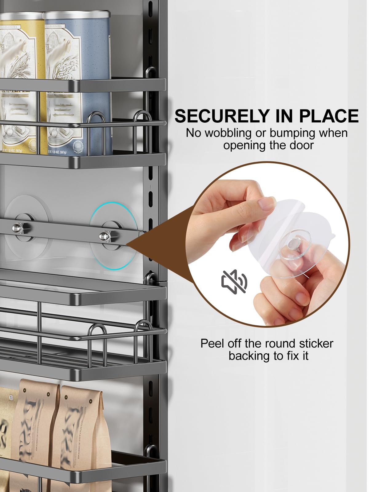 Delamu no-tools installation ensures quick setup on standard doors.