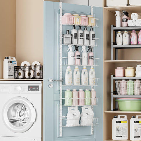Delamu organized pantry display keeps essentials within reach.