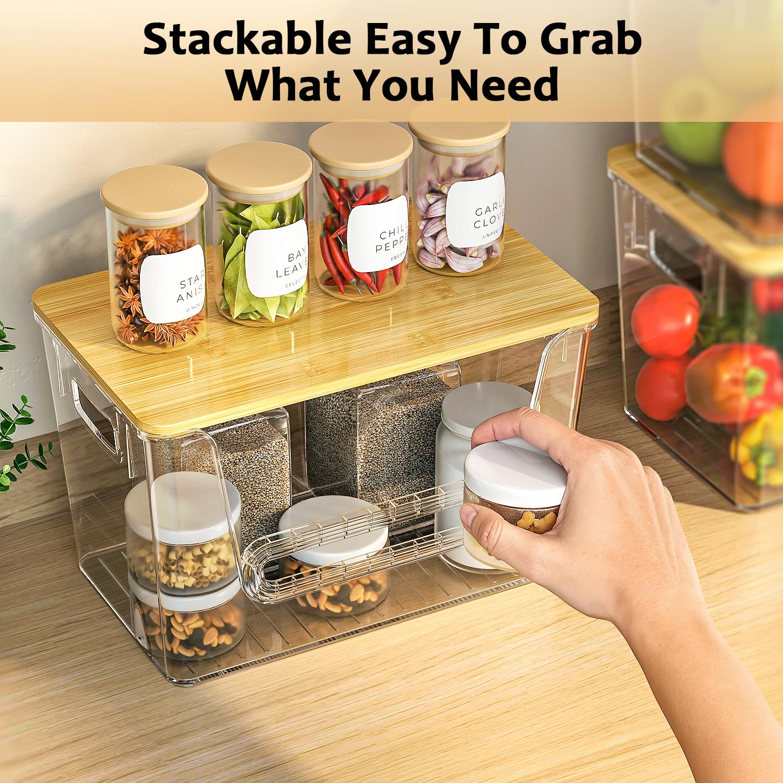 Delamu compact design fits countertops and shelves for space-saving storage.