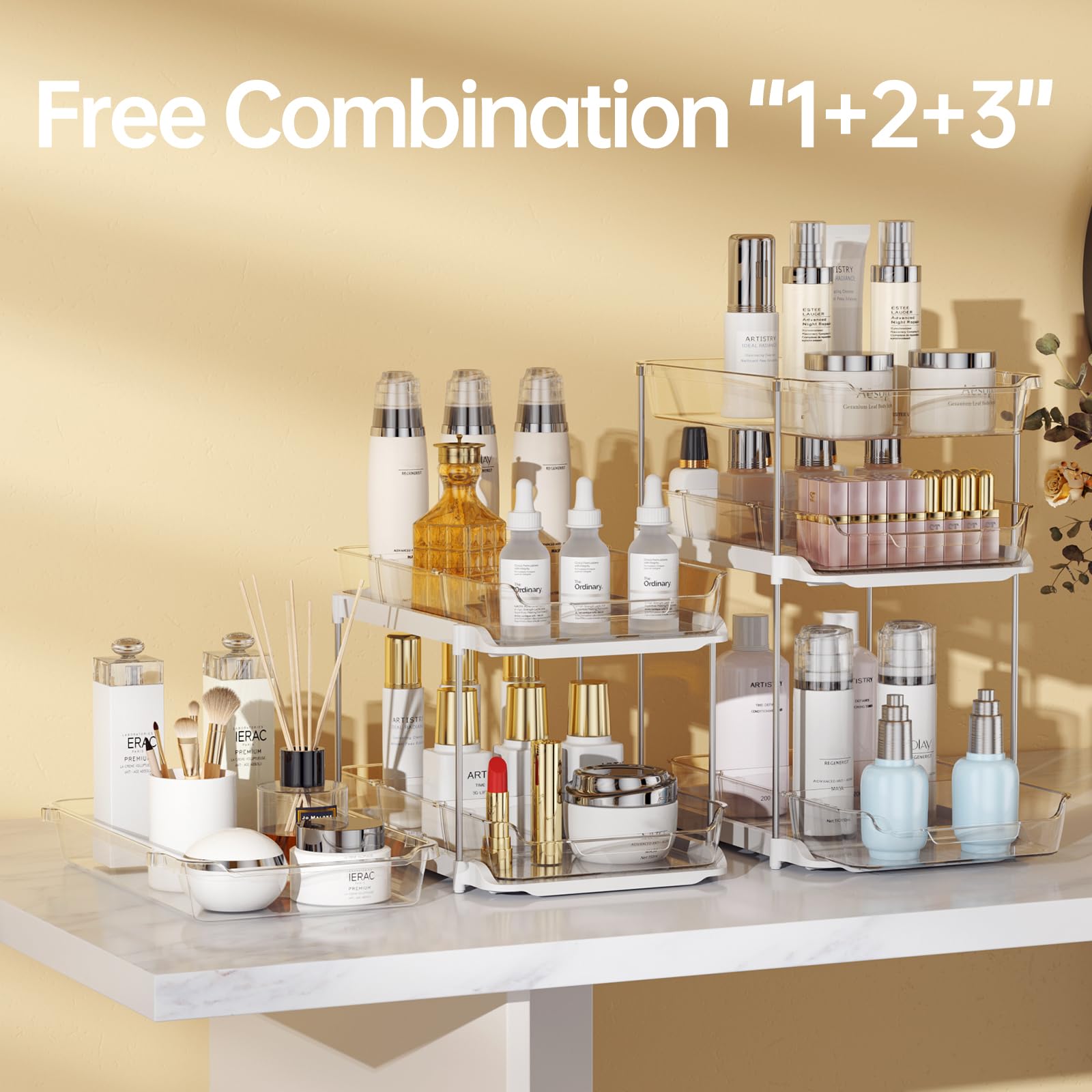 Delamu slip-resistant base feet keep the unit stable.