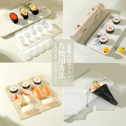 Delamu bamboo mats provide eco-friendly, easy rolling for consistent sushi.