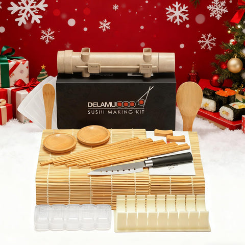 Delamu temaki rollers enabling tidy cone-shaped hand rolls.