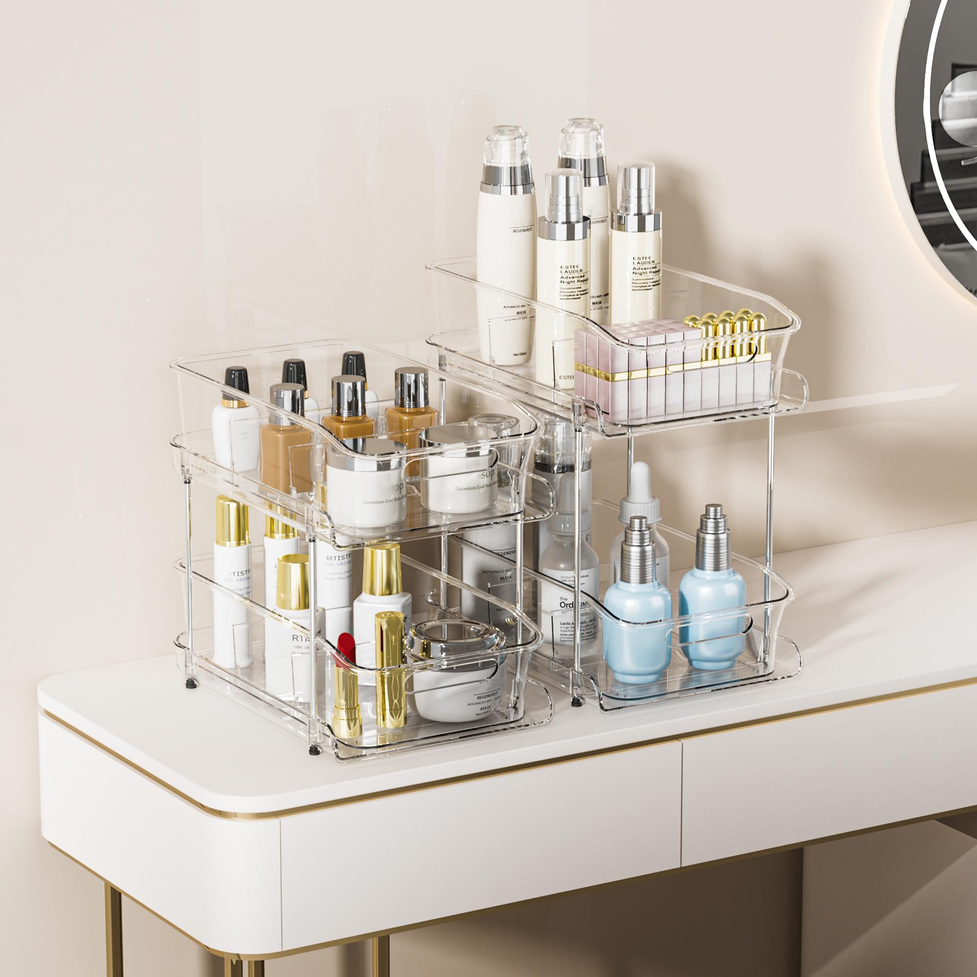 Delamu thick acrylic and stainless steel construction demonstrates durability.