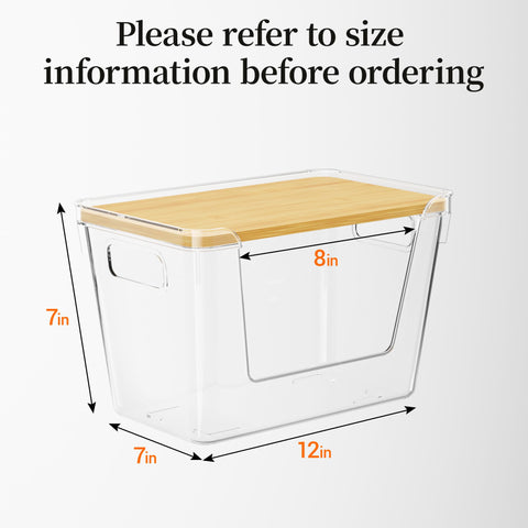 Delamu transparent body lets you see bags at a glance for quick refills.