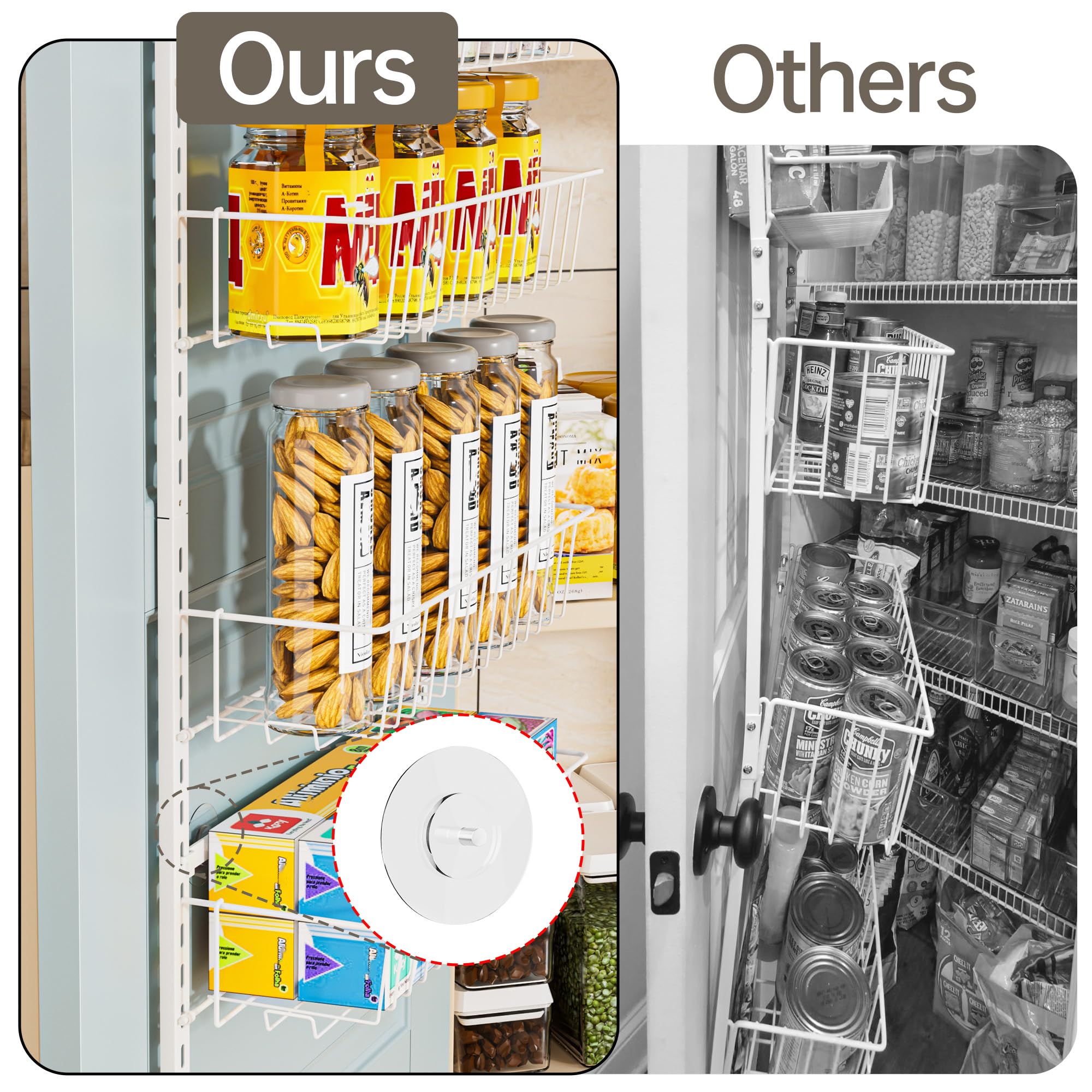 Delamu two-size door hooks for different door thicknesses.