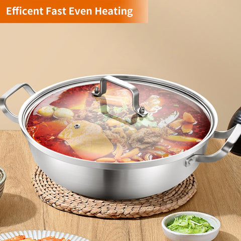 DELARLO induction-compatible base supports versatile cooking on any cooktop