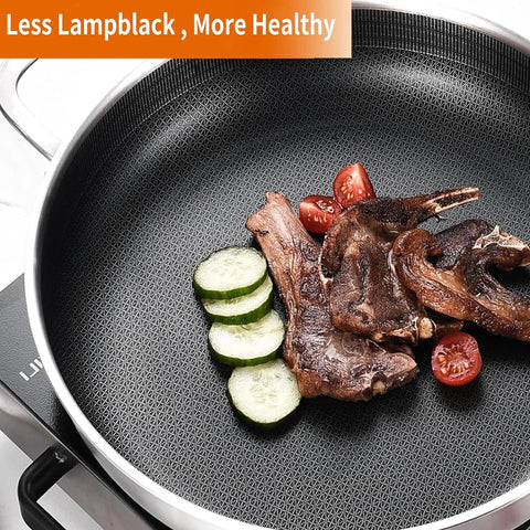 DELARLO Tri-Ply induction-compatible pan ready for versatile stove tops including induction.