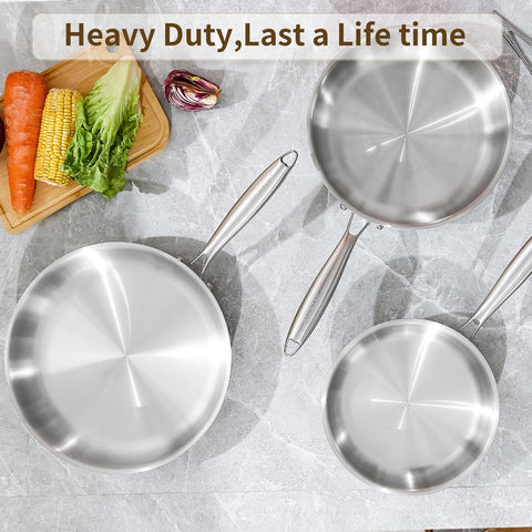 DELARLO induction-ready pan on induction hob confirms broad cooktop compatibility