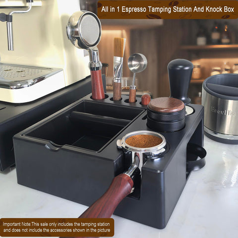 DELERKE knock box with removable bar for quiet operation and easy cleaning.
