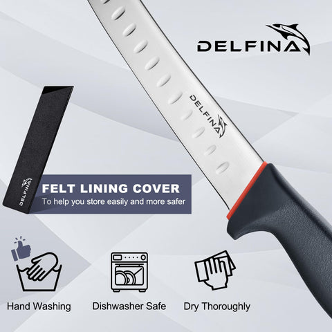 DELFINA breaking knife mirror-polished blade cleans easily after use