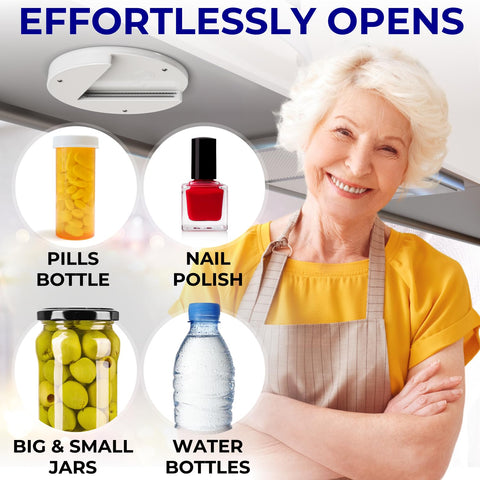 Delfori heavy-duty jar opener in ABS plastic stands up to tough lids.