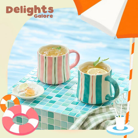 DELIGHTS GALORE gift-ready mug set enhances any table or desk setup