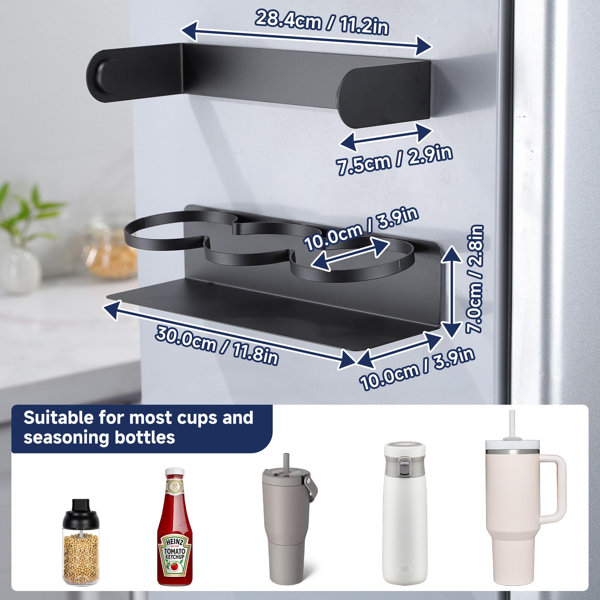 DELITON compact storage setup demonstrating clutter reduction on countertop