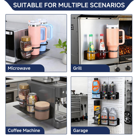 DELITON fridge organization layout highlighting space saving kitchen storage