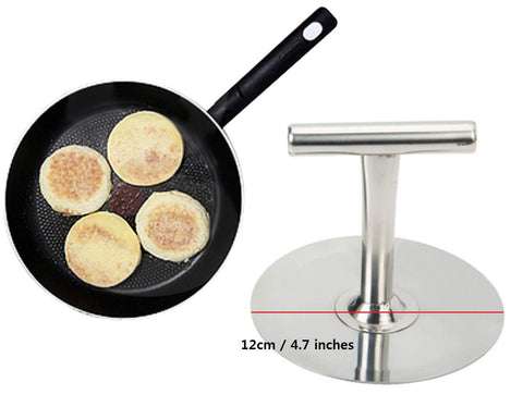 Delki round press plate at 12 cm diameter for compact flat foods