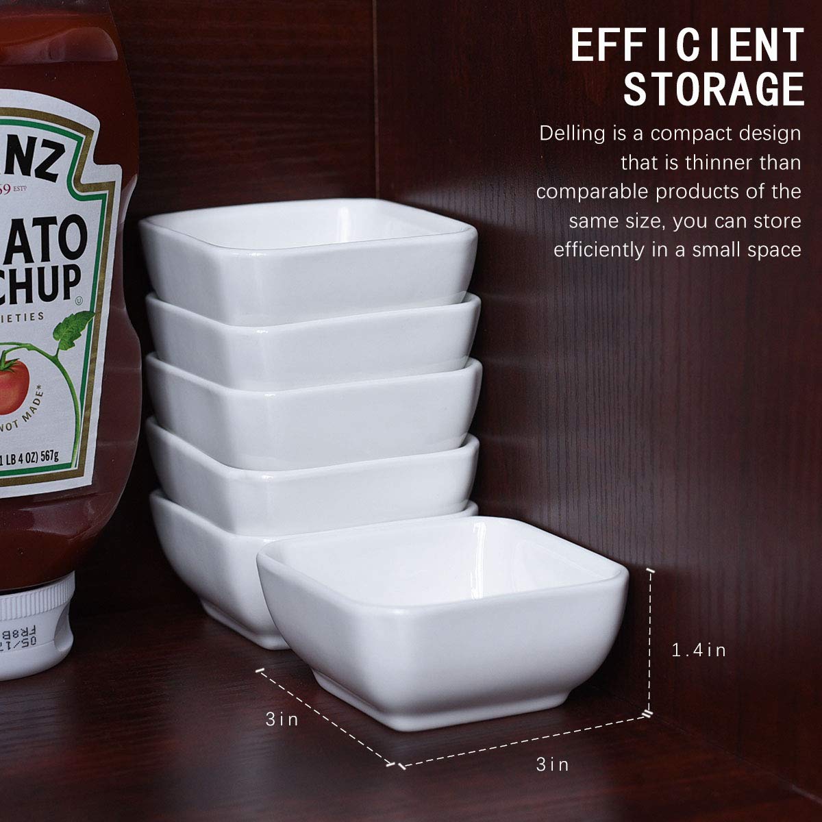 DELLING dipping sauce bowls ideal for appetizers and dips during gatherings.