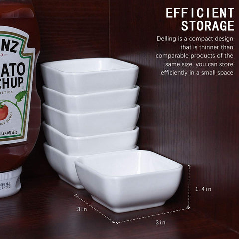 DELLING dipping sauce bowls ideal for appetizers and dips during gatherings.
