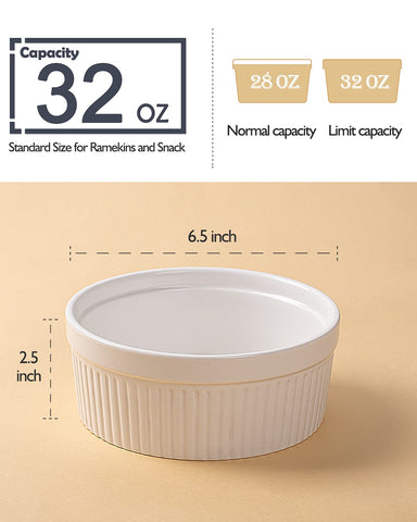 DELLING pasta and side dish ramekin suits portioned meals for family dinners.