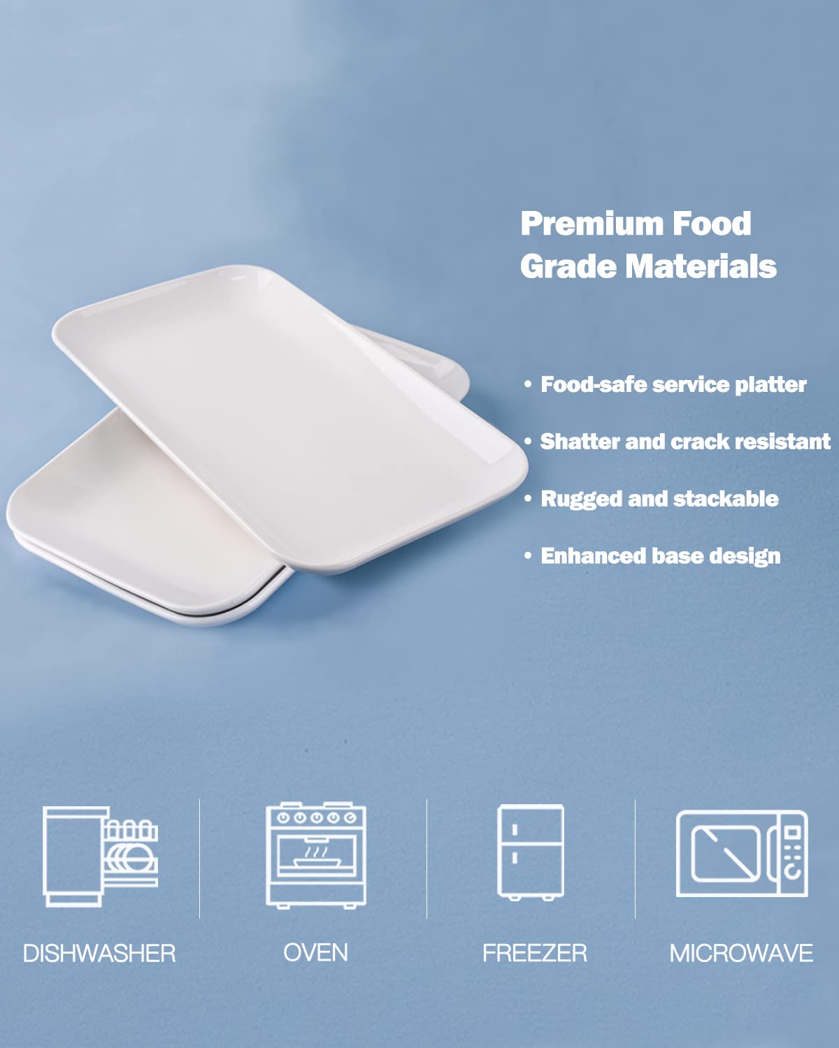 DELLING porcelain platter close-up showing smooth glaze and clean lines