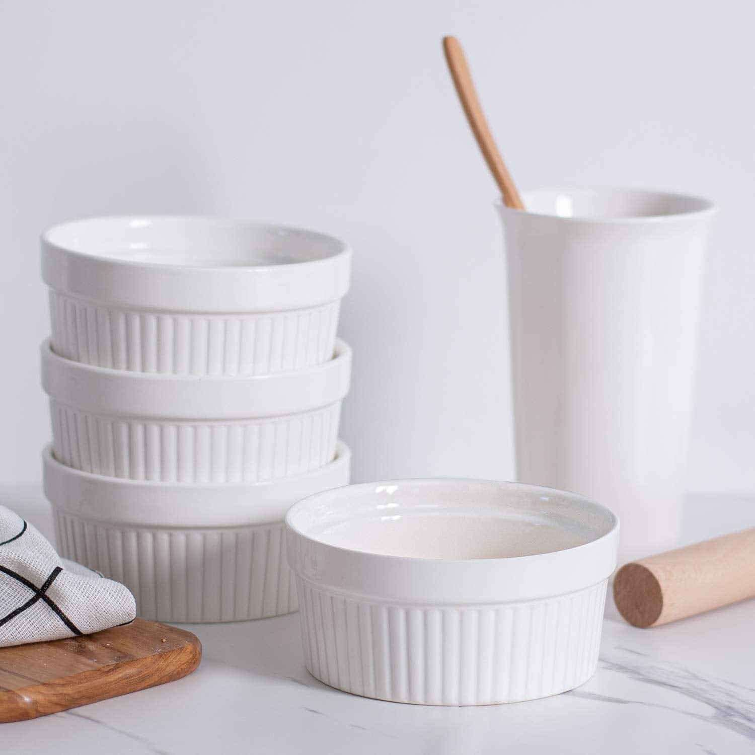 DELLING ramekins suitable for baking, freezing, and reheating leftovers.