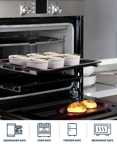 DELLING ramekins versatile for baking souffle, pudding, sauces, and snacks.