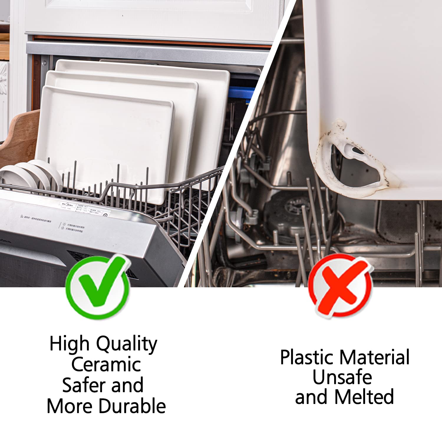 DELLING rectangular trays set of 3 for coordinated dining.