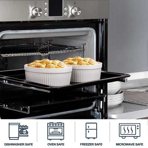 DELLING stackable ramekins save cabinet space and simplify storage.