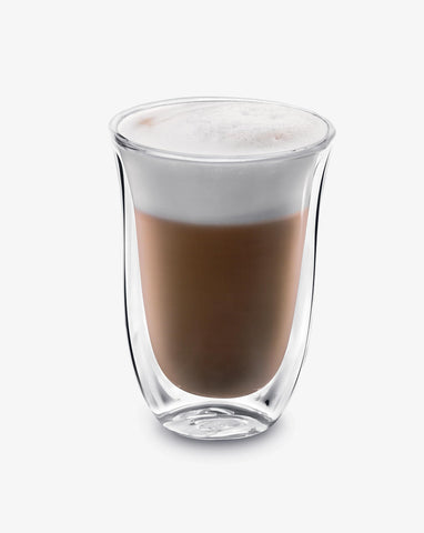 De'Longhi condensation-free outer glass, mess-free serving of hot beverages.