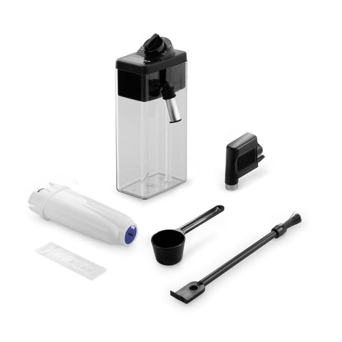 Delonghi Dinamica Plus dishwasher-safe parts simplify cleanup after sessions.