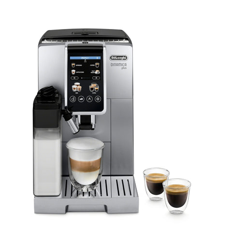 Delonghi Dinamica Plus front panel for easy at-home espresso control.