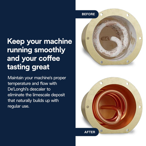 Measuring cup included for precise dosing with De'Longhi EcoDecalk 2-Pack