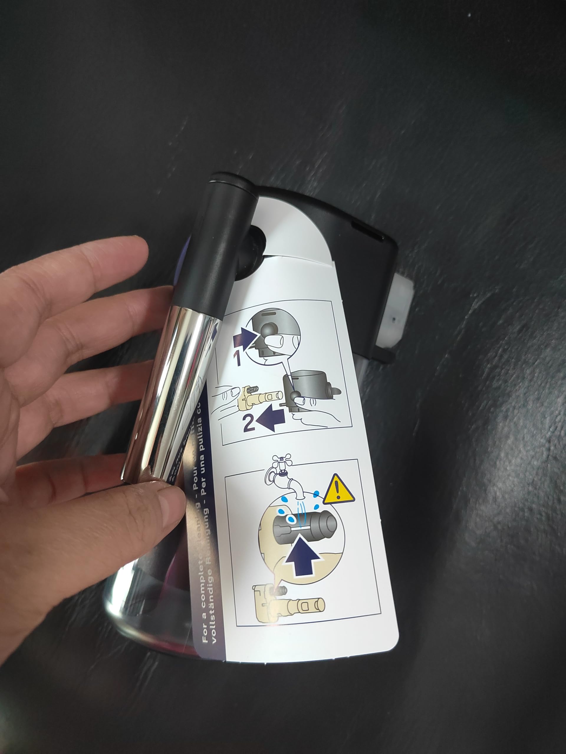 Delonghi Magnifica Evo Lattecrema kit assembly shown for easy installation.