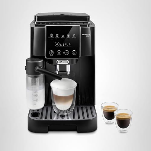 De'Longhi Magnifica Start hot water dispense for tea or americanos.
