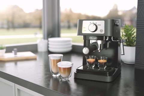 Two level cup holder accommodates different cup sizes for versatility.