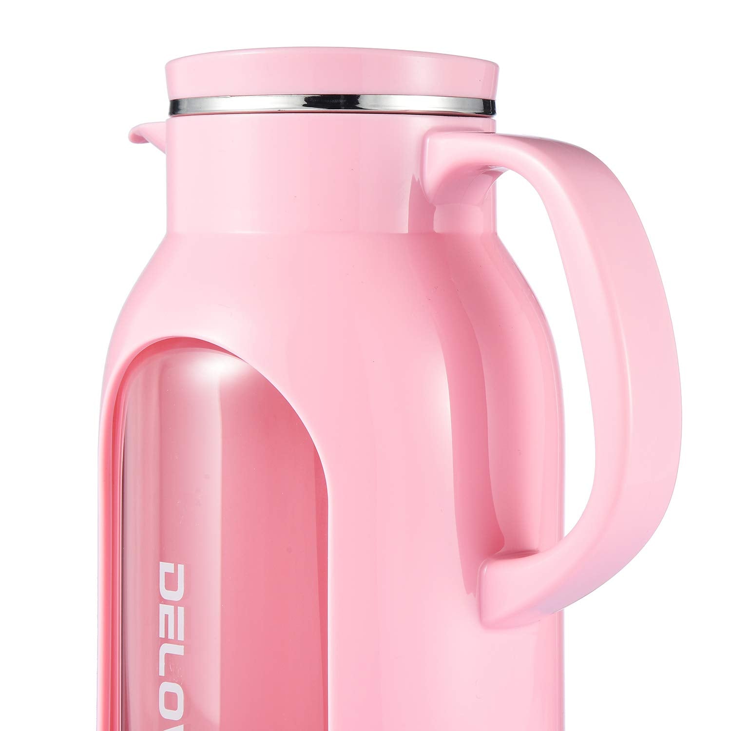 Delove pitcher with ergonomic handle for comfortable grip during pouring.