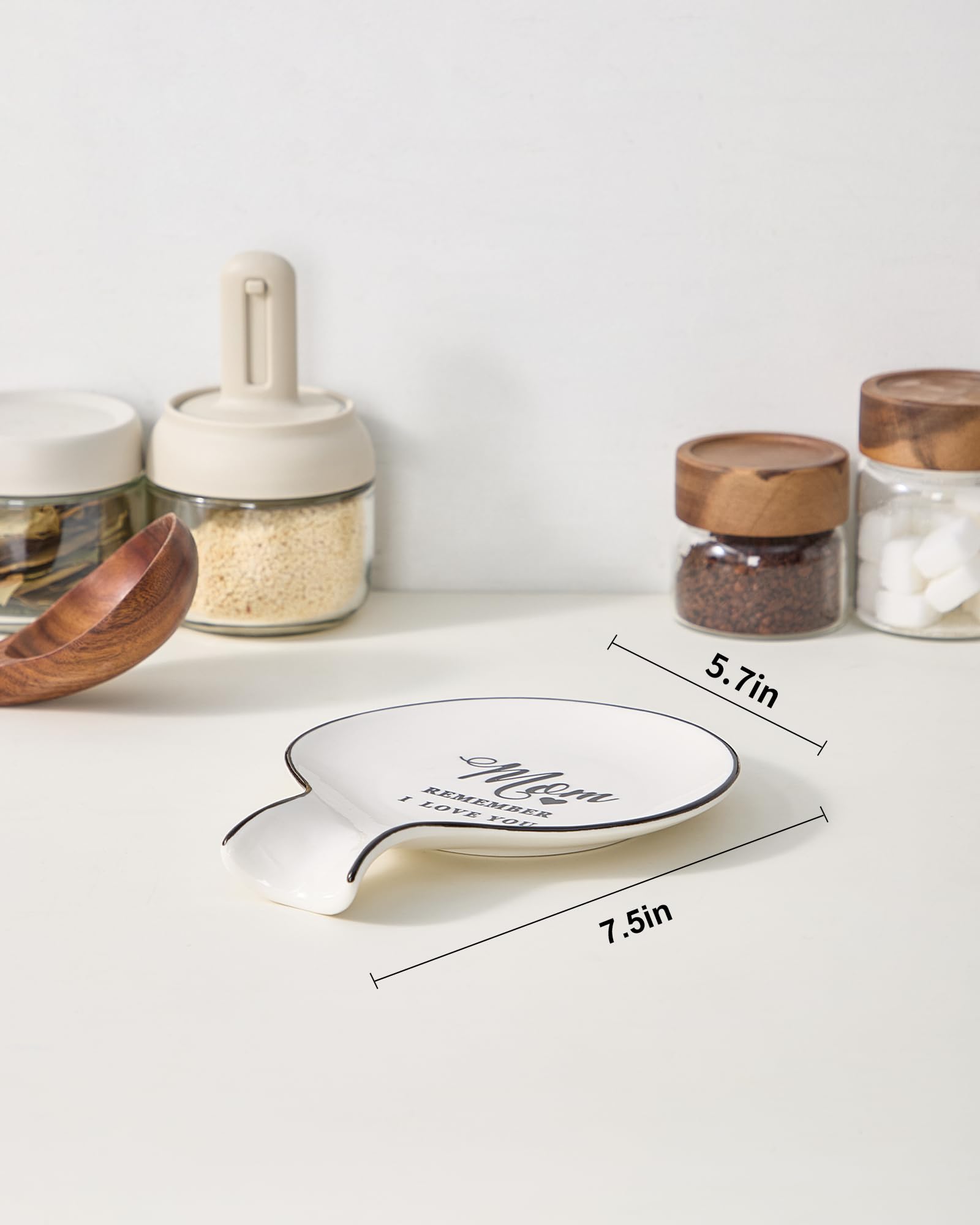 Delpnana dishwasher and microwave safe spoon rest for easy cleanup.