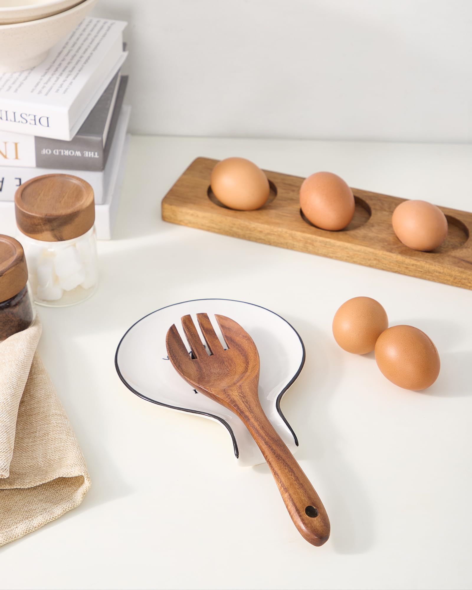 Delpnana hand-glazed surface adds modern farmhouse charm.