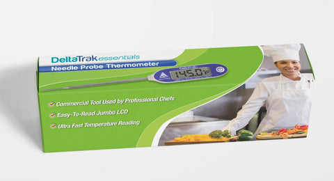 DeltaTrak min/max memory captures high and low temperatures during cooking sessions.
