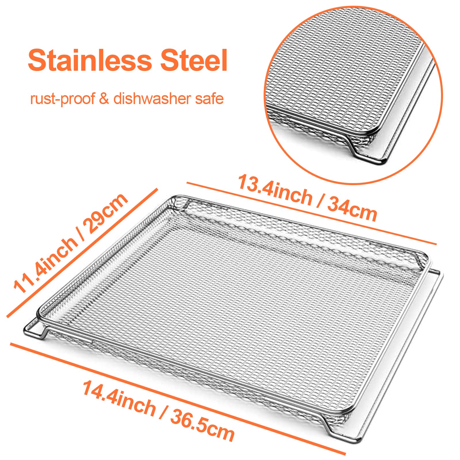 DEMEDO removable rack tray for Ninja oven in use, enabling multi-item cooking.