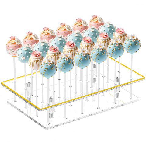 DEMEGA cake pop stand with 24 holes displays treats neatly on dessert tables.