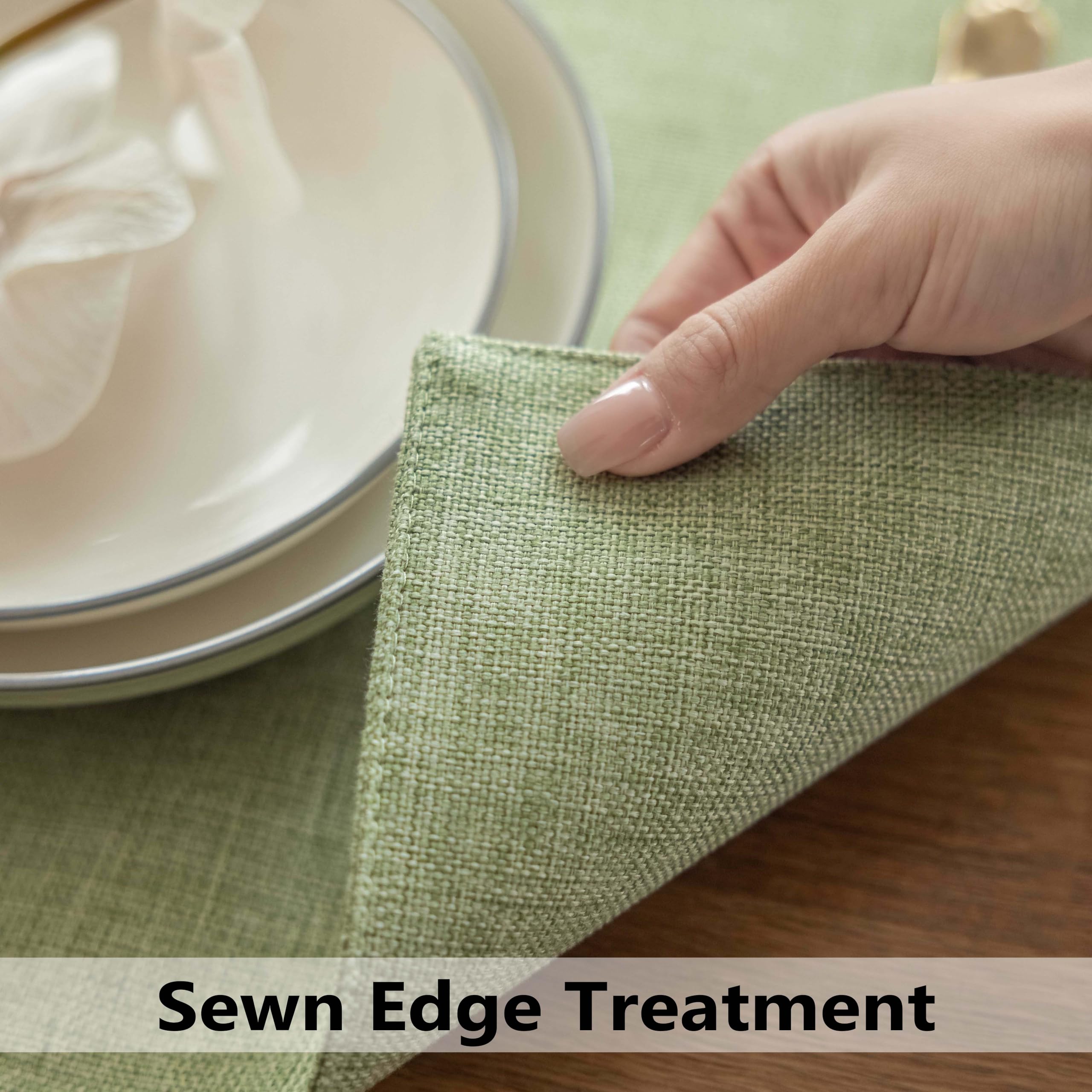 Demetex Green placemats 13x19 inch size offers ample coverage for dinner plates