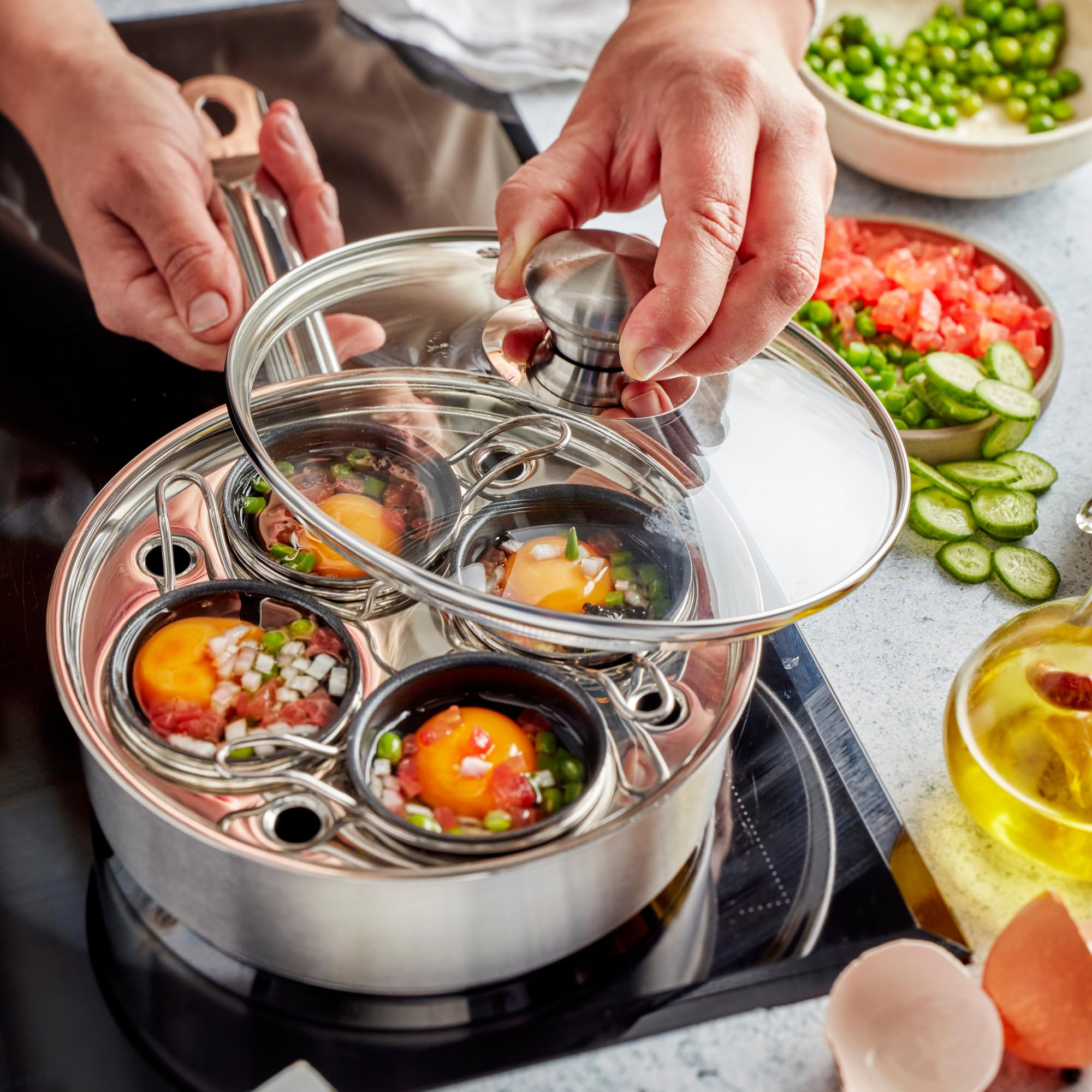 Demeyere Resto compact skillet for frying and searing